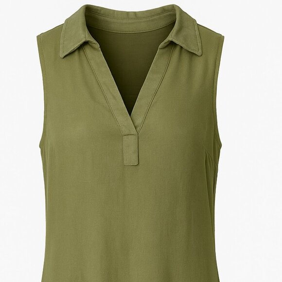 Falls Creek Green Sleeveless Popover Dress – Size S – NWT (Style #240) - Picture 3 of 10